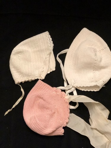 Bonnet ancien poupon - bébé, x