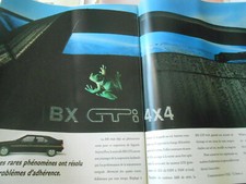Une double page Publicité 1989  BX GTi 4 x 4 Citroen