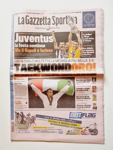 Gazzetta dello sport août - dello,
