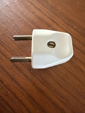 Fiche Mâle  2 pôle en ligne 6A Bakélite Ivoire "Ambiance"  Lampe Vintage Legrand