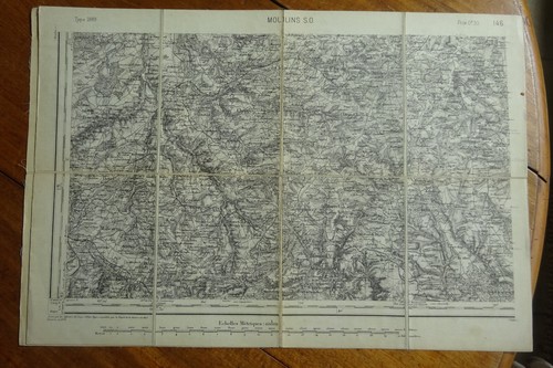 Carte etat major - carte, xixè