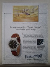 4/1993 PUB MONTRE EBERHARD WATCH FLYMATIC DIASCOPE US MAIL ORIGINAL ITALIAN AD