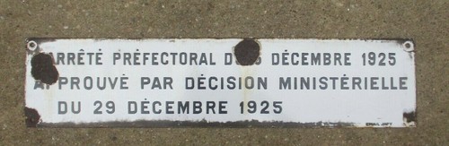 Ancienne plaque émaillée