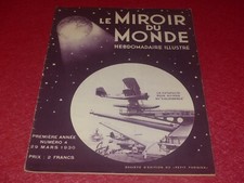 [PRESSE 1930 PHOTOS] LE MIROIR DU MONDE  # 4 - 29 MARS 1930