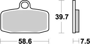 Plaquettes frein nitro - plaquettes,