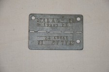 PLAQUE D'IDENTITE STALAG-I A Nr 17987  FZ-PRISONNIER DE GUERRE-1939/1945