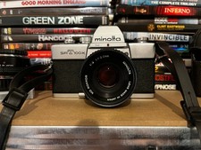 Minolta SRT 100X + MD Rokkor 50 mm f/2 + accessoires
