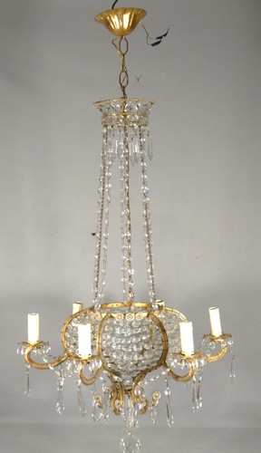 Lustre italien sac - , perles