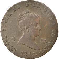 Monnaie, Espagne, Isabel II, 2