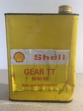 Ancien bidon Shell Gear TT old