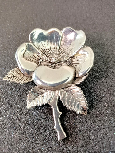 Ancienne grosse broche fleur - grosse,