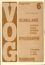 Vocabulaire, orthographe