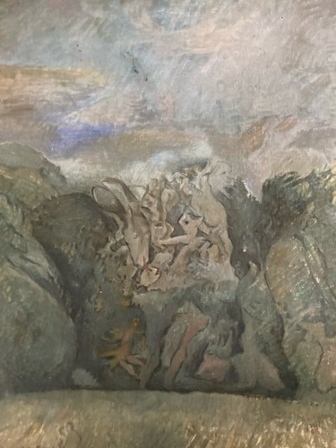 Peinture huile sur toile - sur,