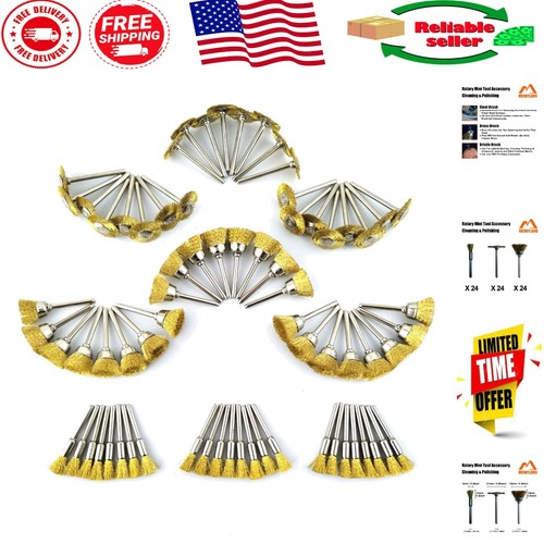 Durable mini brass brush - brush, trio