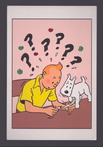 Hergé carte postale tintin - hergÉ,