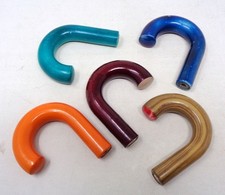 Lot 5 Anciens Pommeaux d'ombrelle - parapluie en celluloid - ART  DECO 1930's