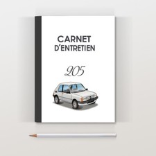 Carnet d'entretien Peugeot 205