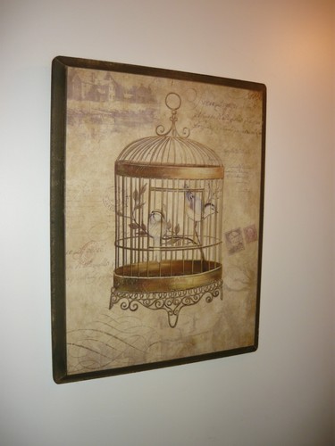Tableau sur bois - :, en