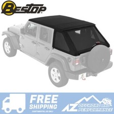 Bestop Trektop™ NX Souple Haut (Noir Diamant) Pour '18-Up Jeep Wrangler Jlu 4