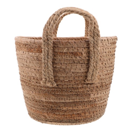 Tissé panier avec - avec, poignées