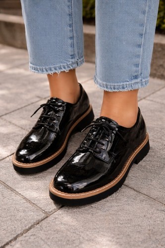 Chaussures femme derby noir