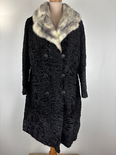 Manteau astrakan vintage - manteau,