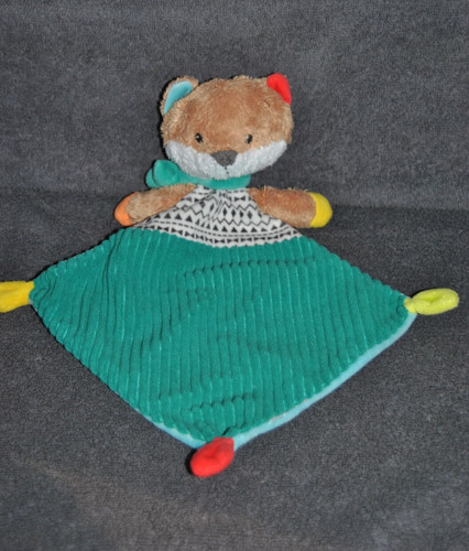 Doudou plat renard mots - 🍀doudou,