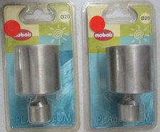 Lot 2 embouts cylindre tringle