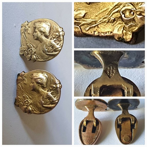 Bouton col art nouveau - bouton,