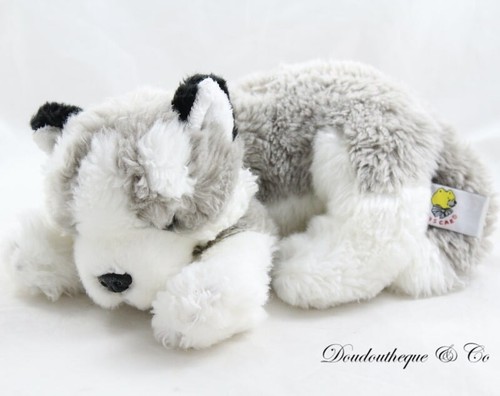 Peluche chien lascar husky - peluche,