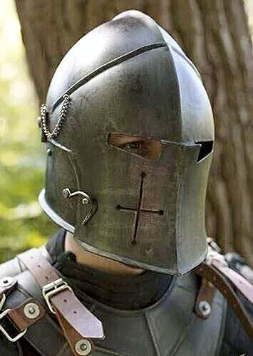 Casque templier visière - templier,