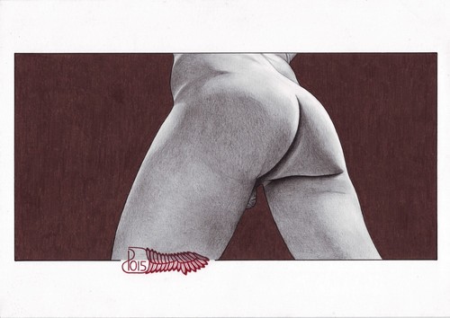 Croquis dessin art masculin - croquis, nu