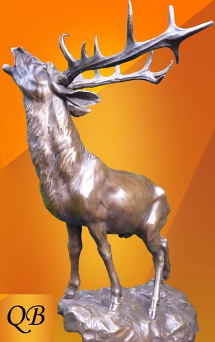 Stags bronze figurine - figurine, 1920's