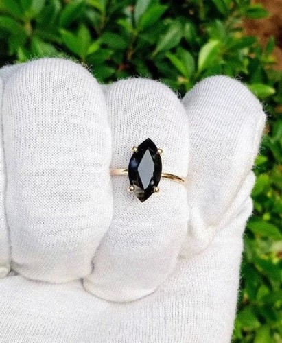 Bague fiançailles onyx - bague, en