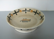 Ancien Compotier Coupe à fruits.. faience Badonviller Abricots modèle DOC