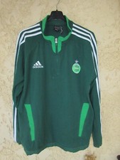 Sweat training ASSE SAINT-ETIENNE vintage ADIDAS CLIMAWARM polaire shirt 192 XXL