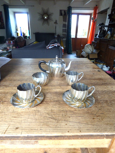 Service café métal - service, à