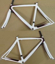 Intec c1 Carbon Vélo de Course Cadre 1020gr. Fourche 410gr. 12-k Blanc Neuf 55cm