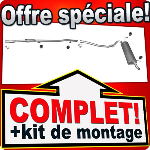 Ligne pot échappement - ligne, pour