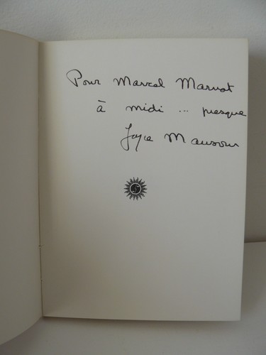 Joyce mansour bleu des - –,