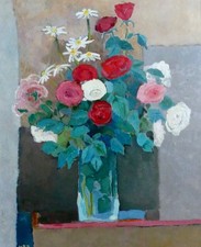 Tableau contemporain bouquet