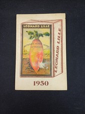 Catalogue 1950 LEONARD LILLE - LYON graine legume agriculture metier ancien