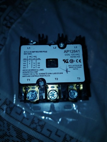Herm refrig comp contactor - herm.,