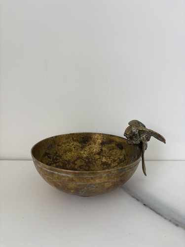 Antique bronze parrot macaw - antique,