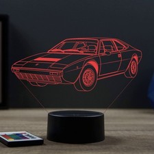 Lampe illusion 3D Ferrari Dino GT4