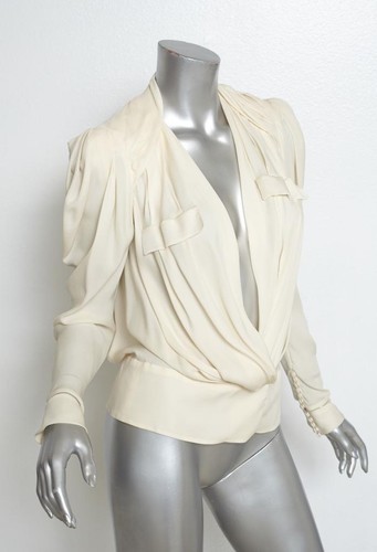 Balenciaga ivory silk chiffon - balenciaga,