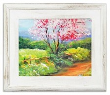 Arbre En Fleurs - Peinture À