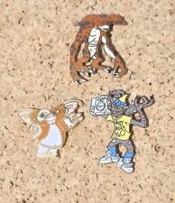 Lot 3 Pin's Gizmo Gremlins Mogwai Démons Et Merveilles Cinéma Film Warner Bros