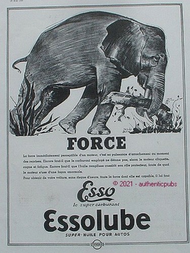 Publicite esso essolube force - esso,