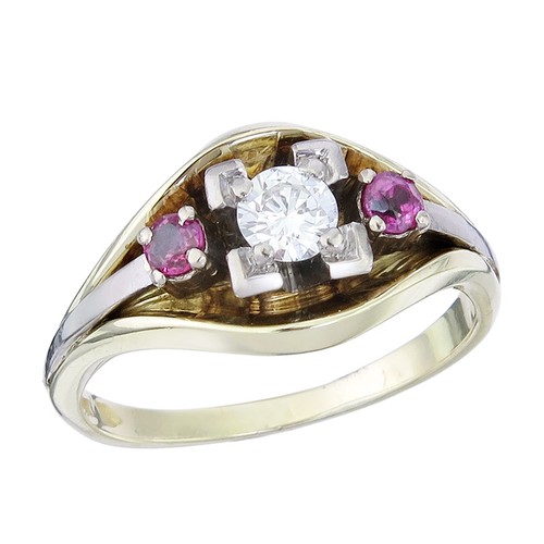 Ring brilliant rubies 585